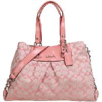 COACH 蔻驰女式帆布粉色单肩包 15510 SVAF8 jn